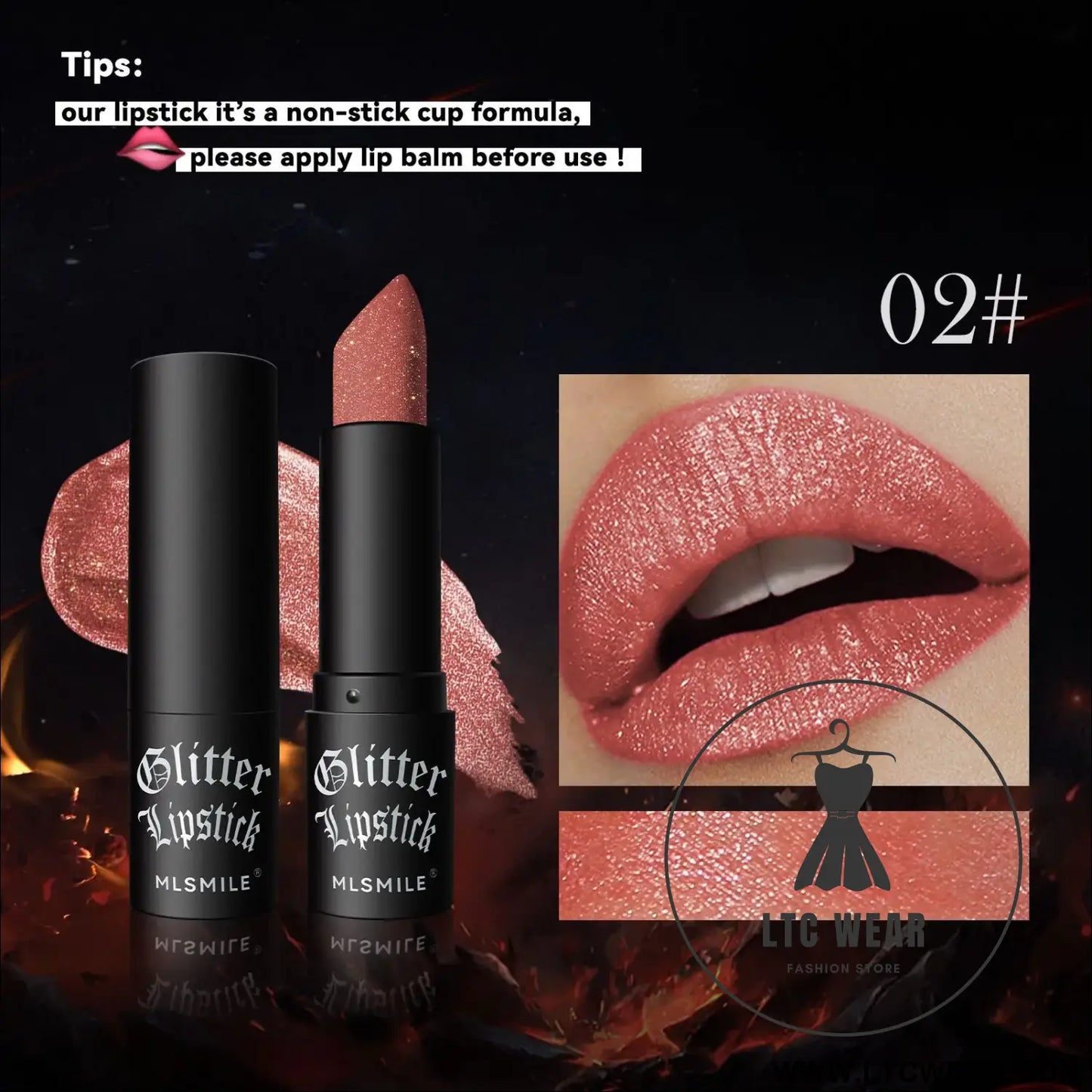 Waterproof Metallic Lip Gloss: 7 Shades of Glam - L.T.C Wear Online Fashion Store
