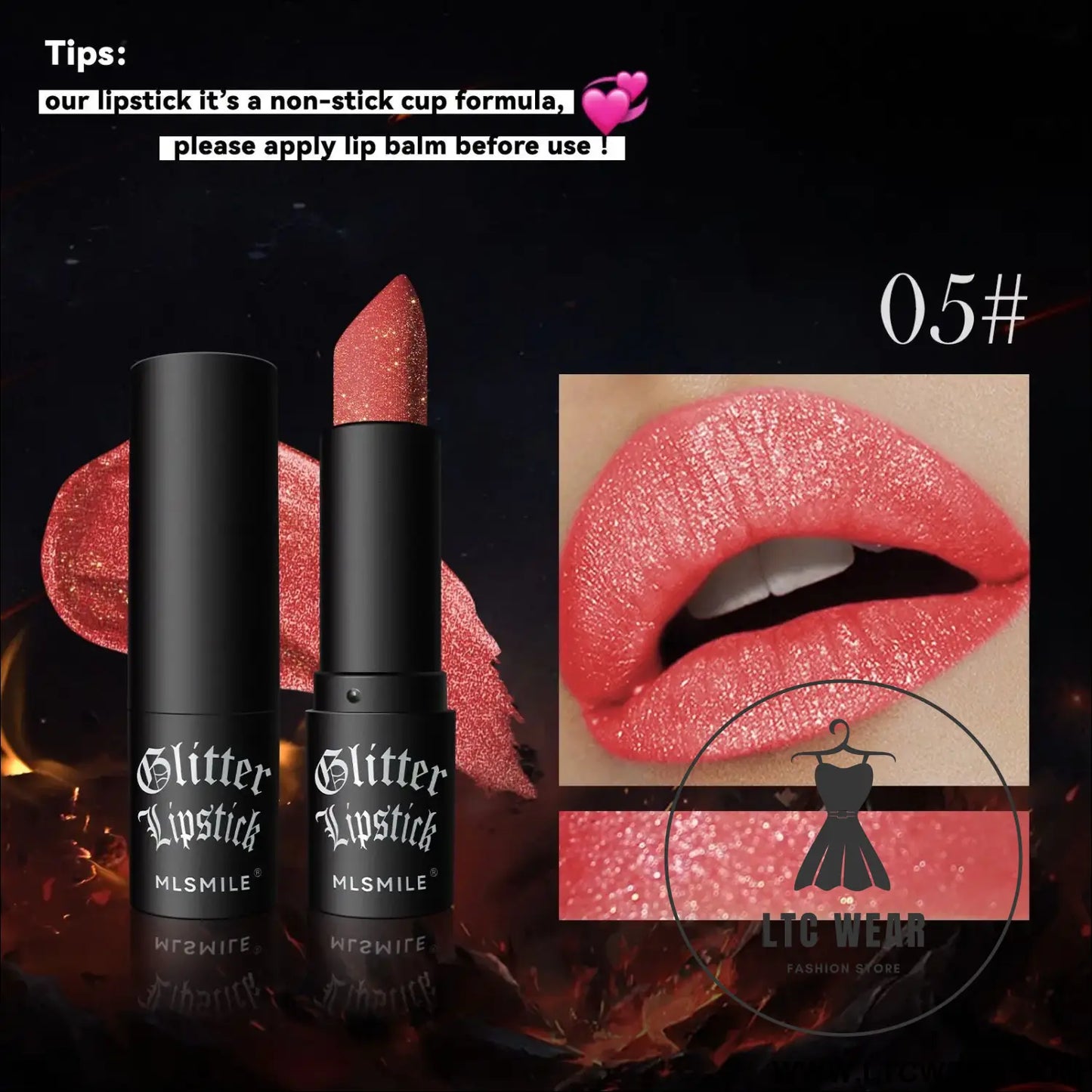 Waterproof Metallic Lip Gloss: 7 Shades of Glam - L.T.C Wear Online Fashion Store