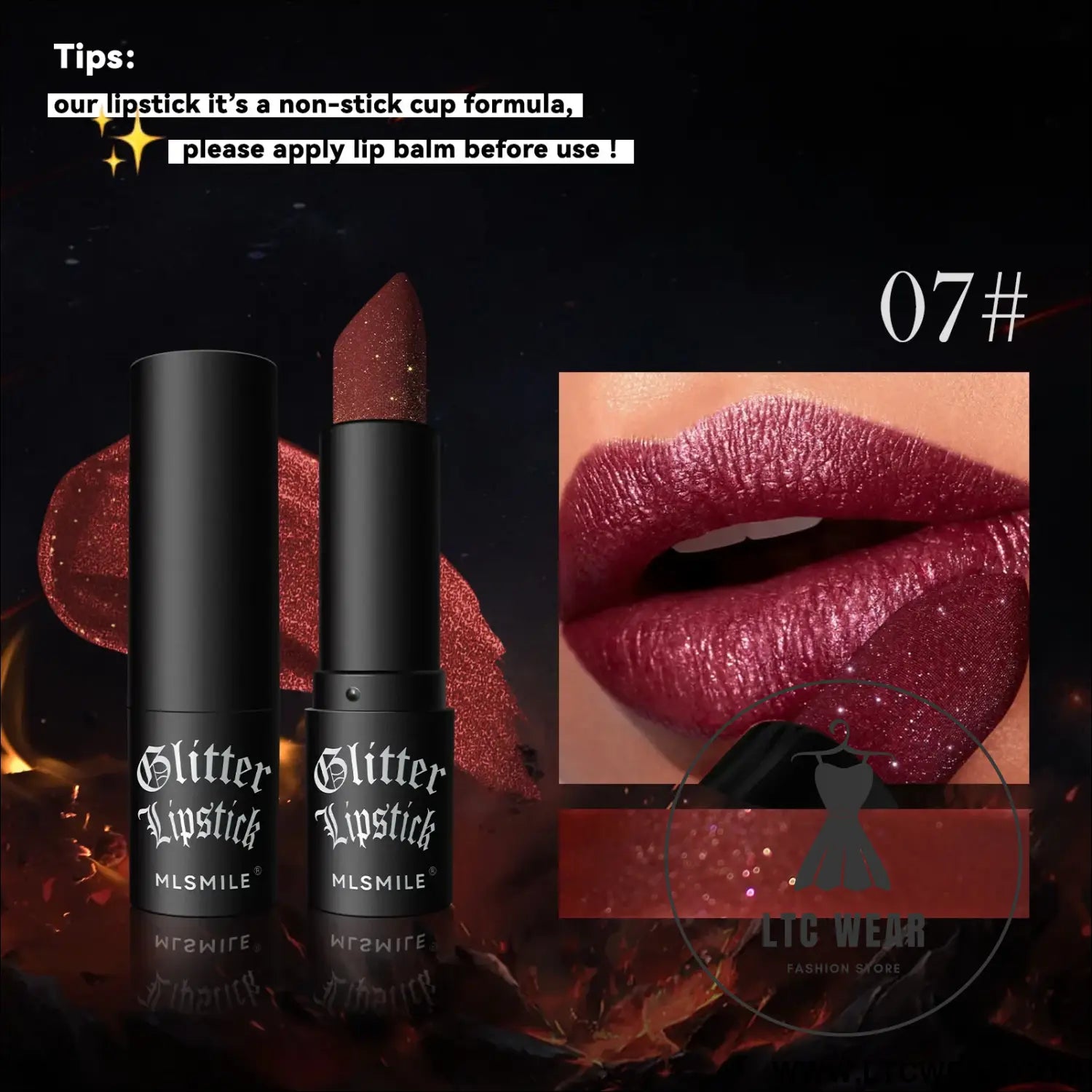 Waterproof Metallic Lip Gloss: 7 Shades of Glam - L.T.C Wear Online Fashion Store