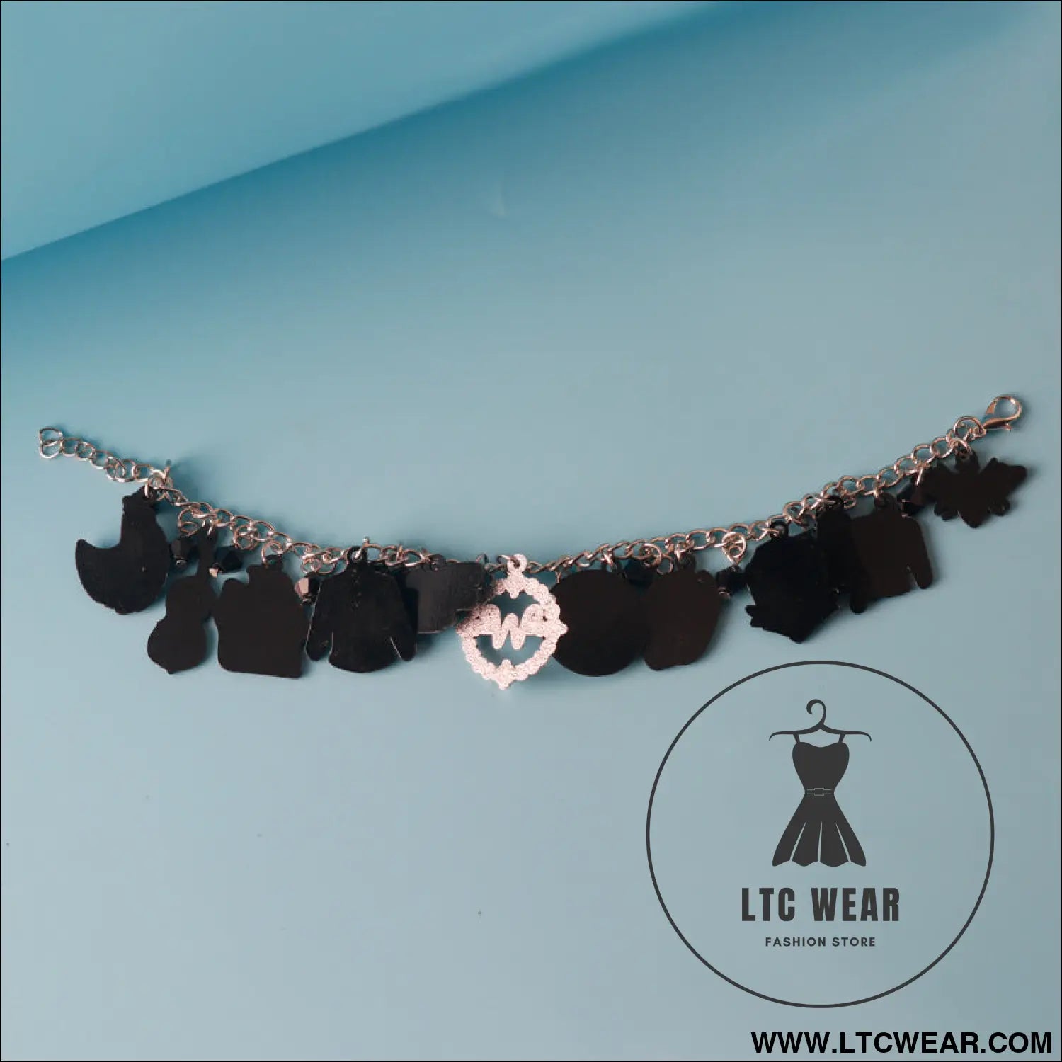 Wednesday adams family alloy combo bracelet - e-253