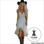 Western ranch style casual strap dress for women summer new fashion
