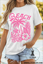White beach vibes vacation graphic t-shirt s-3xl soft cotton - graphic tees