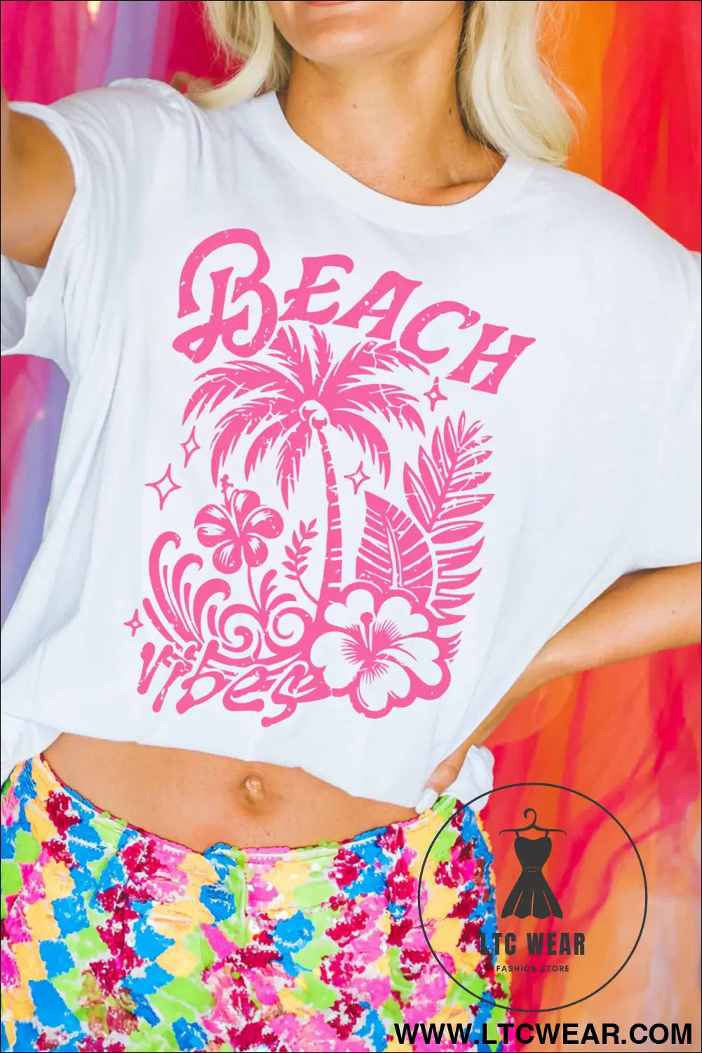 White beach vibes vacation graphic t-shirt s-3xl soft cotton - graphic tees