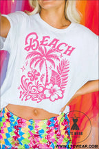 White beach vibes vacation graphic t-shirt s-3xl soft cotton - graphic tees