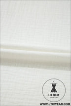White crinkled layered ruffled flutter sleeve blouse - blouses & shirts