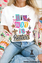 White his way is better easter celebration tee - white / 2xl / 62% polyester + 32% cotton + 6% elastane - graphic tees