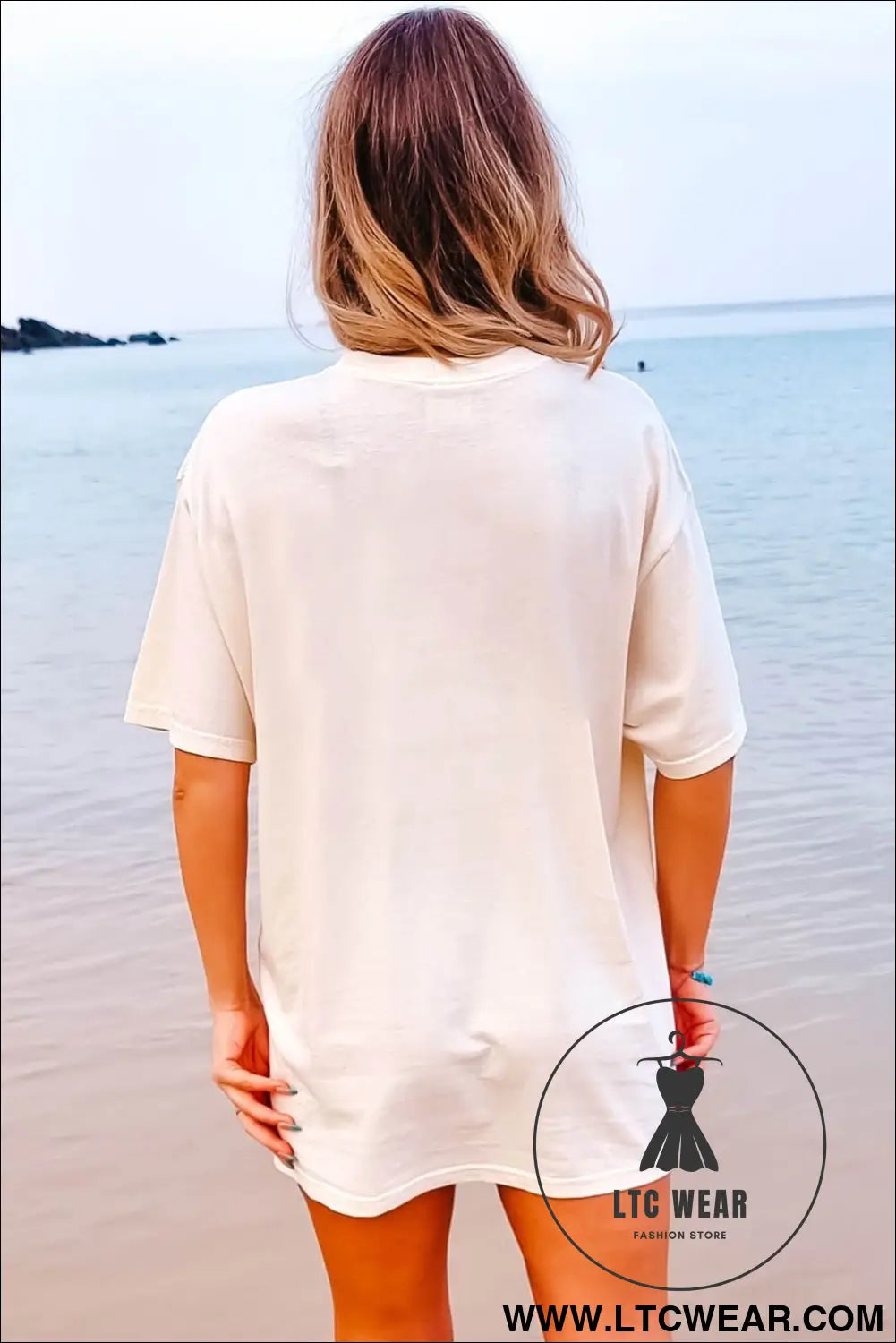 White life is better at the lake graphic tunic t shirt - graphic tees