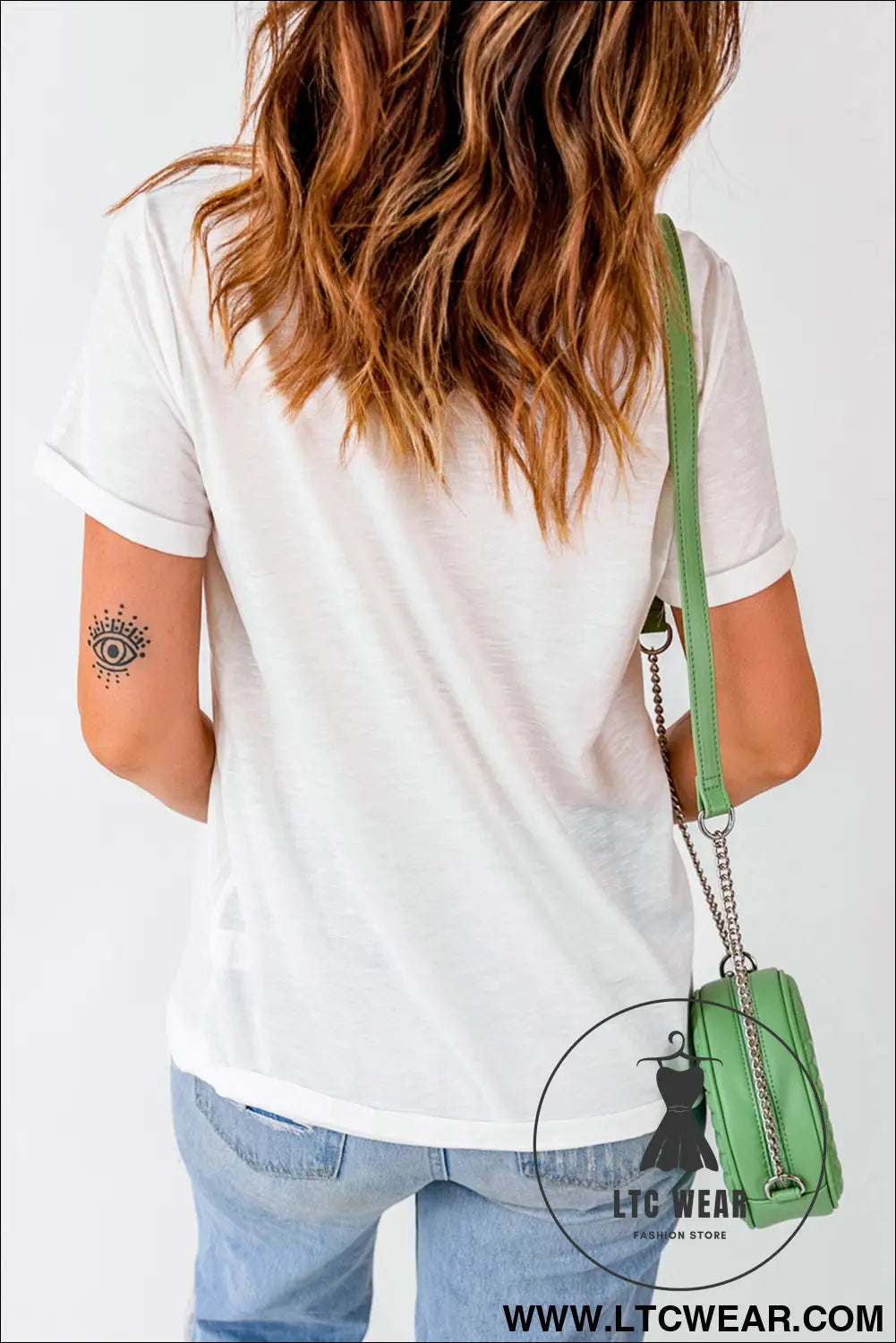 White mama mixed pattern lettering t shirt - graphic tees