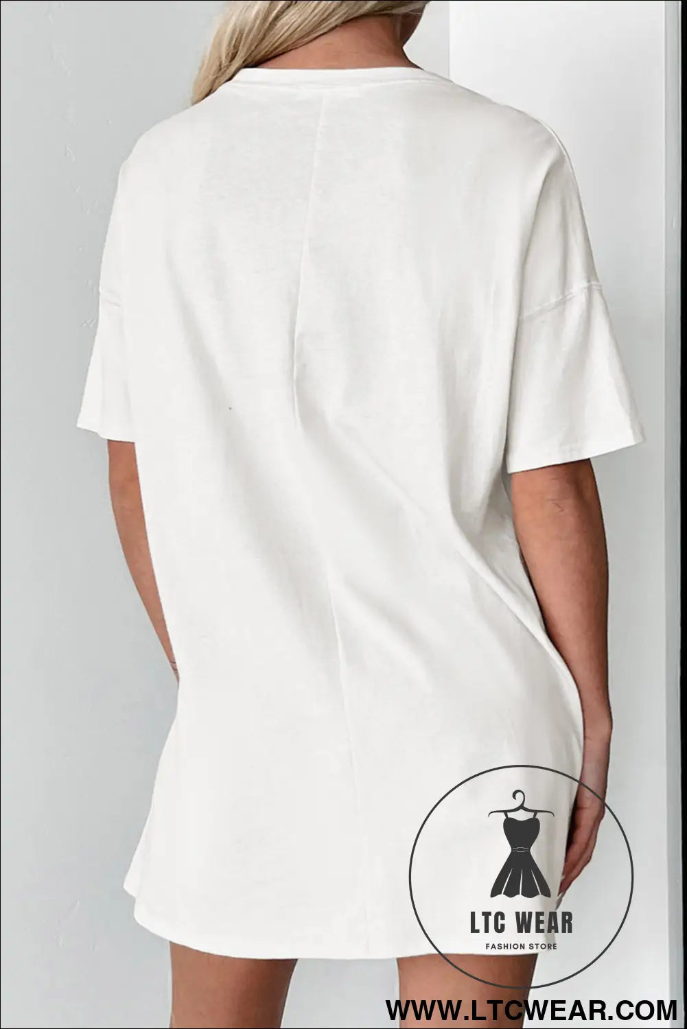 White wild west cowgirl rodeo graphic tunic tee - graphic tees