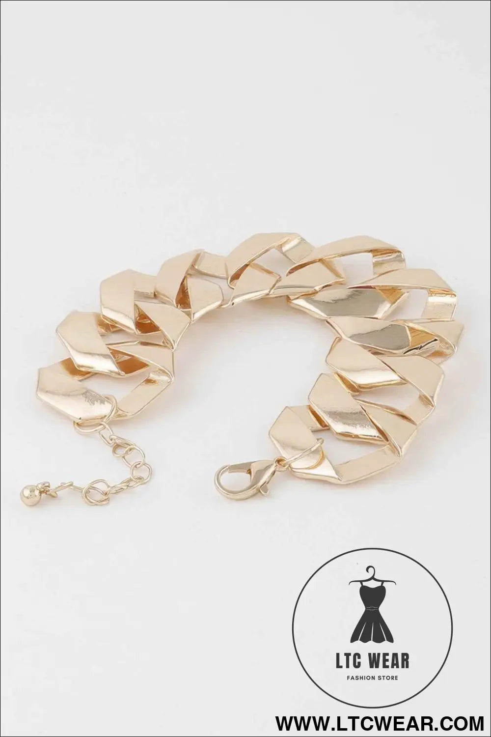 Wide Curb Chain Bracelet