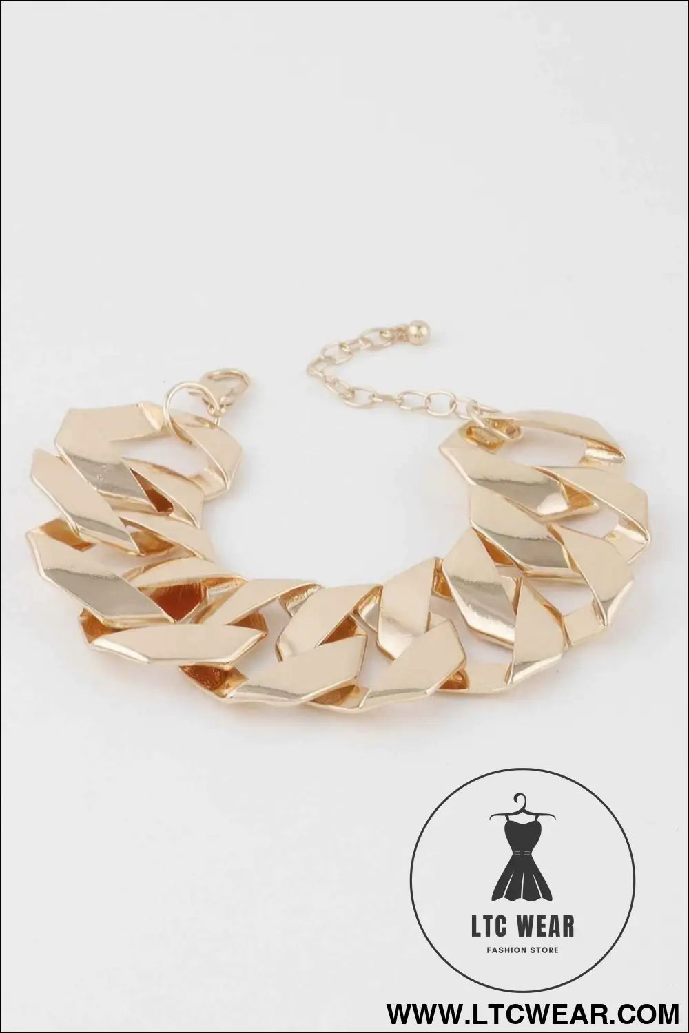 Wide Curb Chain Bracelet