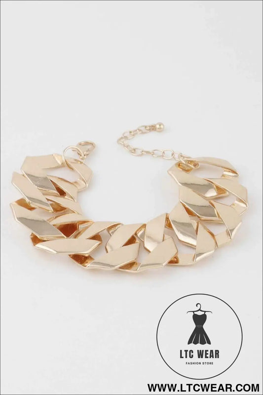 Wide Curb Chain Bracelet