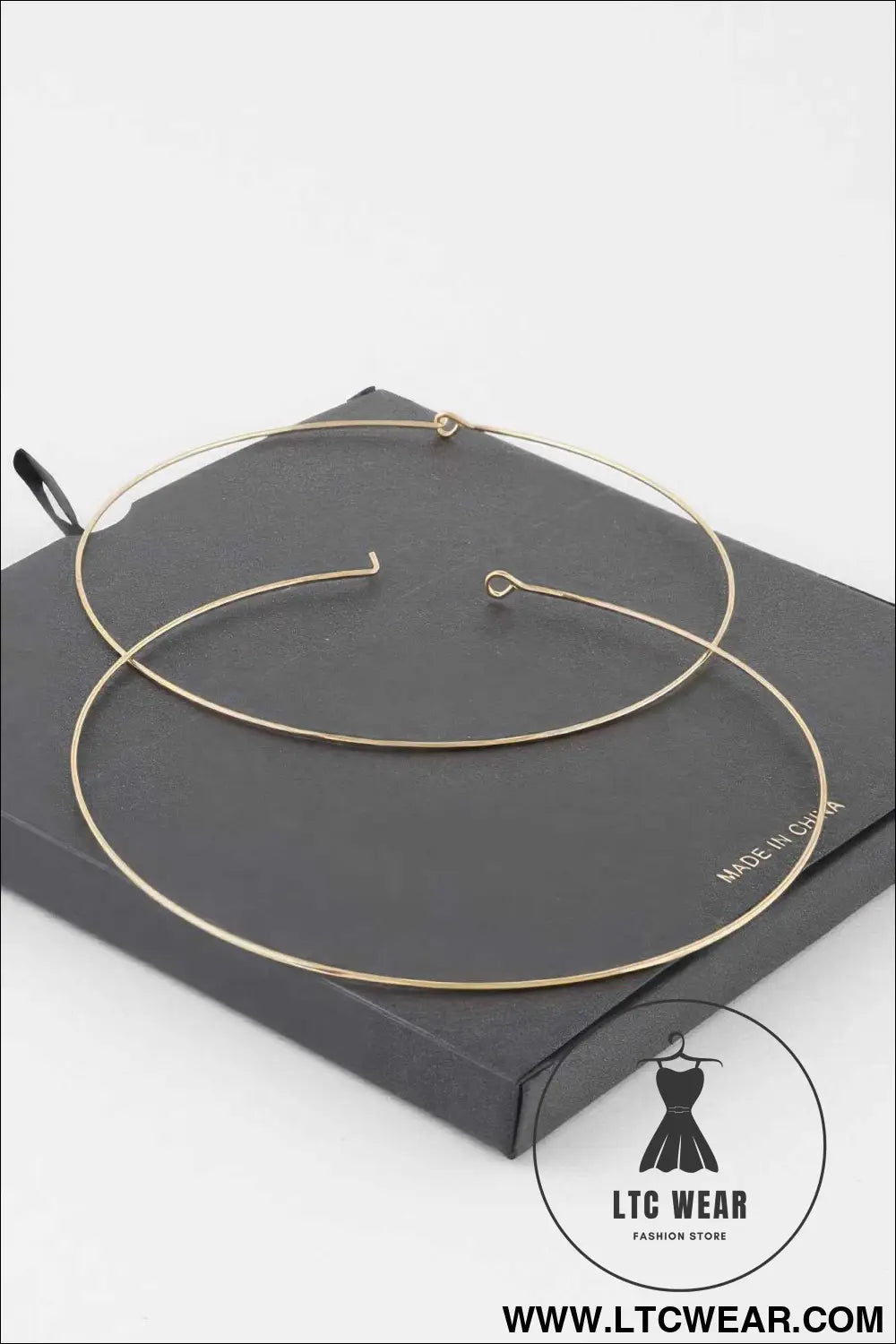 Wide Gold Dipped Flat Hoop Earrings