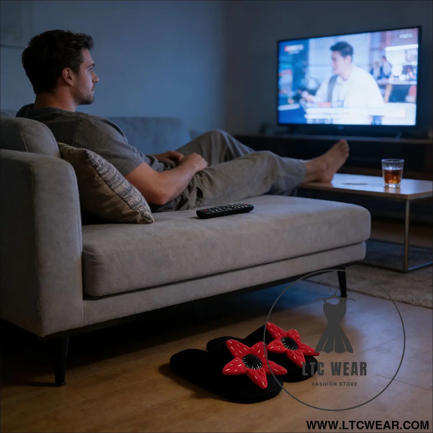 Winter plush slippers for women & men - floral fuzzy house shoes simple indoor gifts for christmas