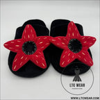 Winter plush slippers for women & men - floral fuzzy house shoes simple indoor gifts for christmas - man-28cm