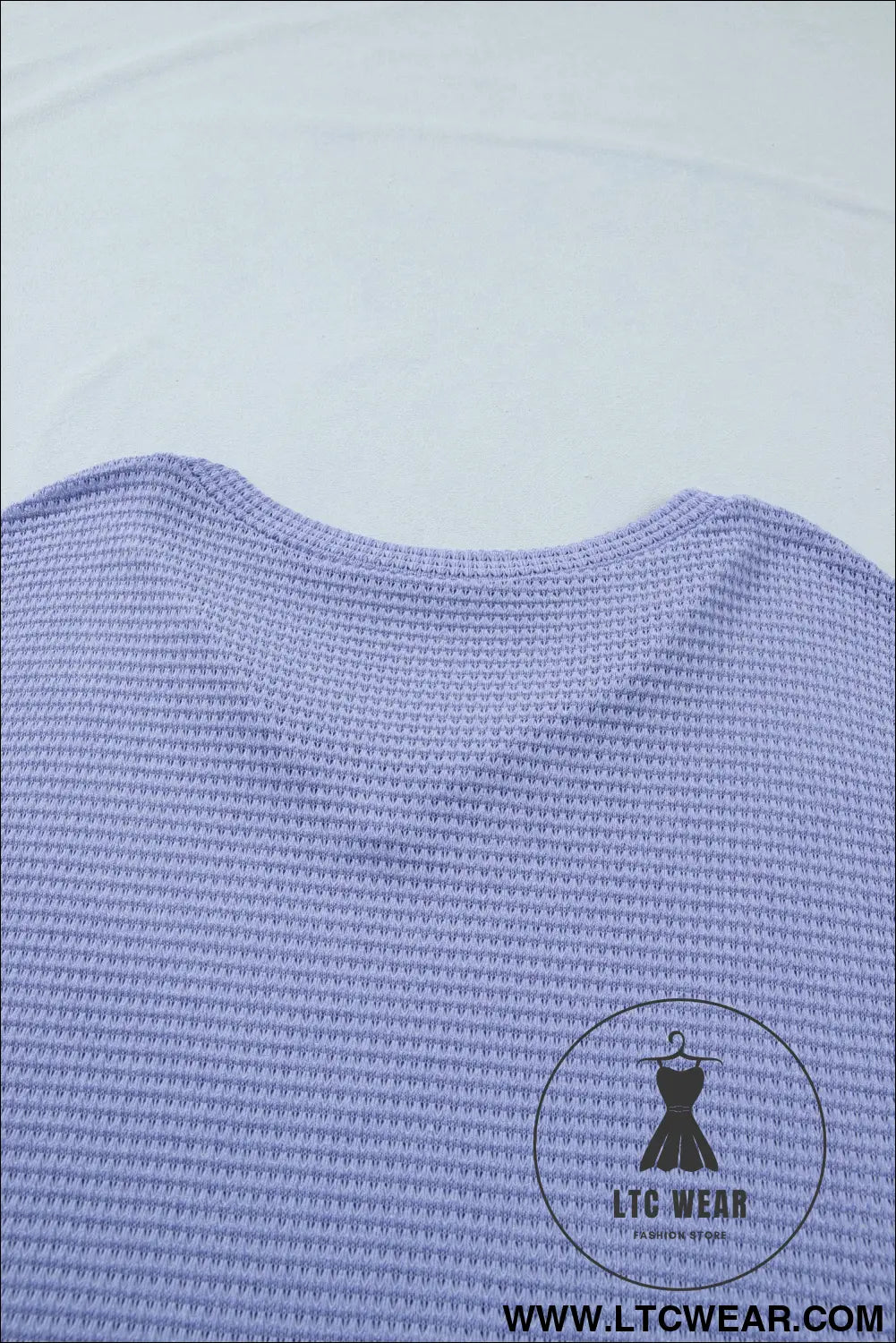 Wisteria v neck short sleeve plus size waffle knit top - plus size tops & tees