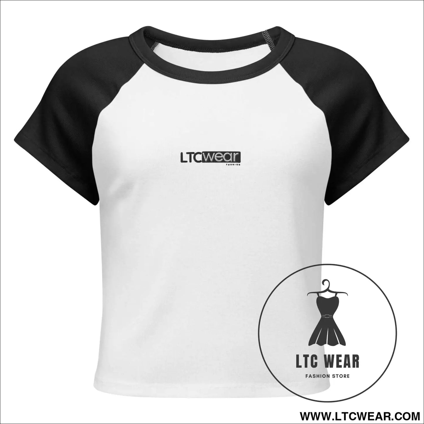 Women’s micro rib raglan baby tee
