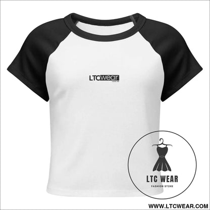 Women’s micro rib raglan baby tee
