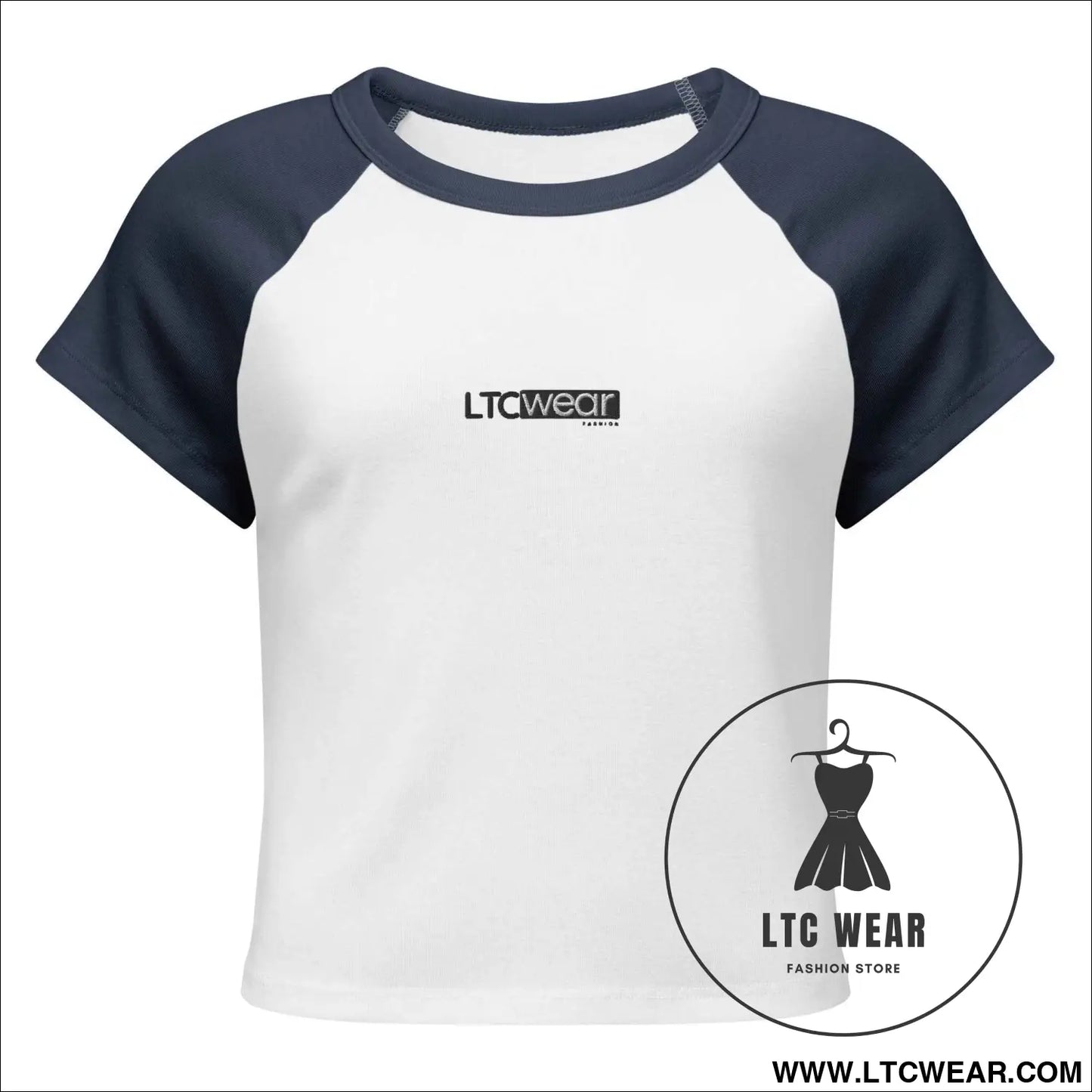 Women’s micro rib raglan baby tee