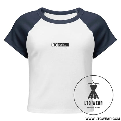 Women’s micro rib raglan baby tee