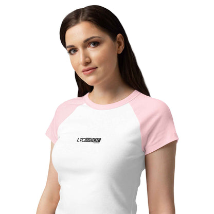 Women’s micro rib raglan baby tee