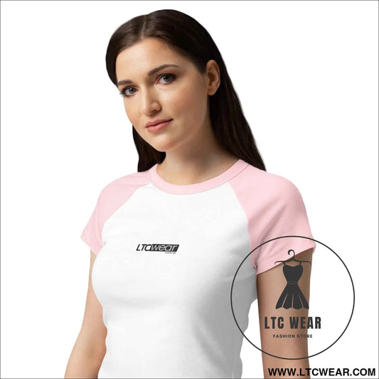 Women’s micro rib raglan baby tee