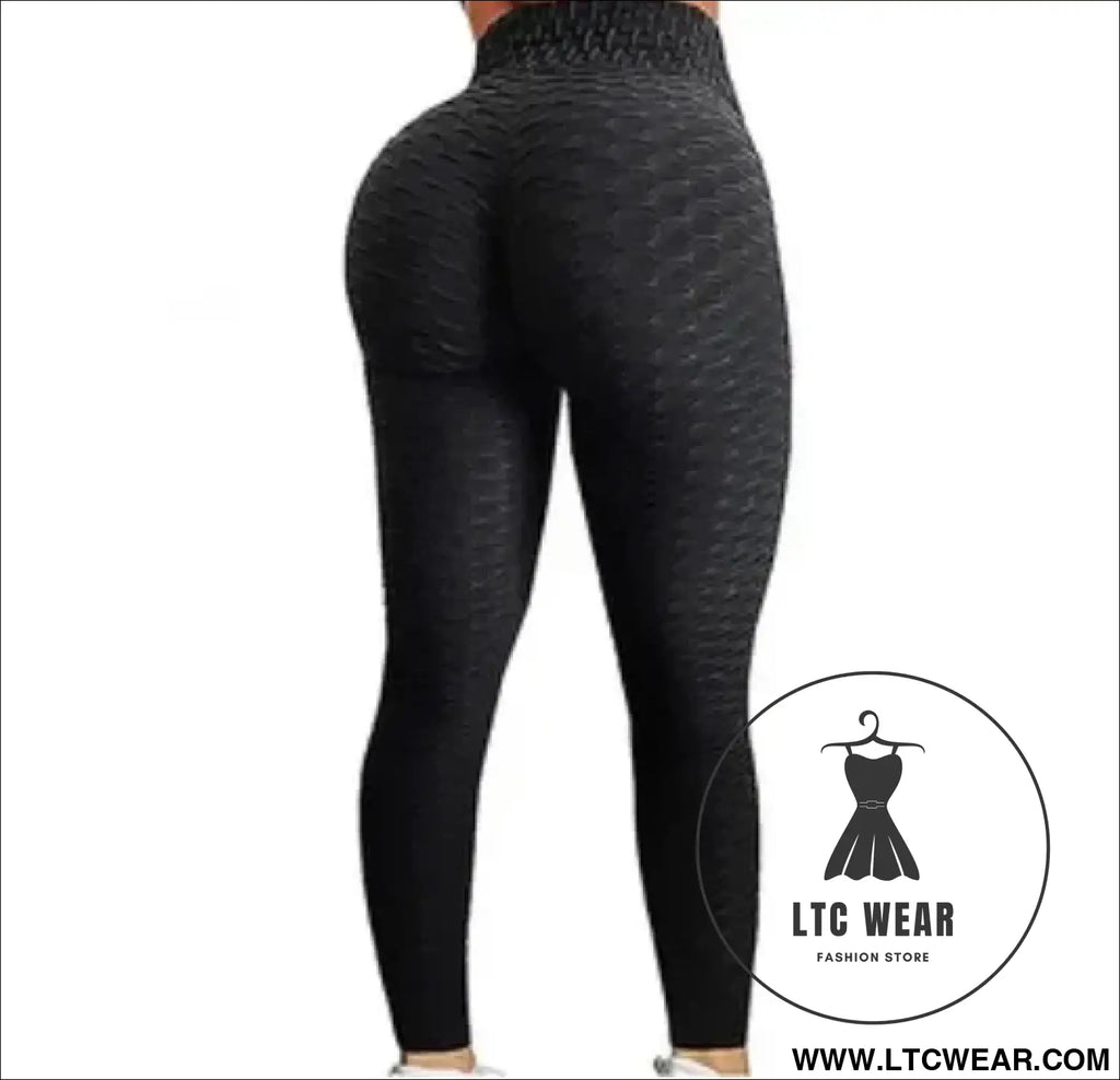 Women’s push up fitness leggings for stylish workouts - black / xl / china mainland - leggings