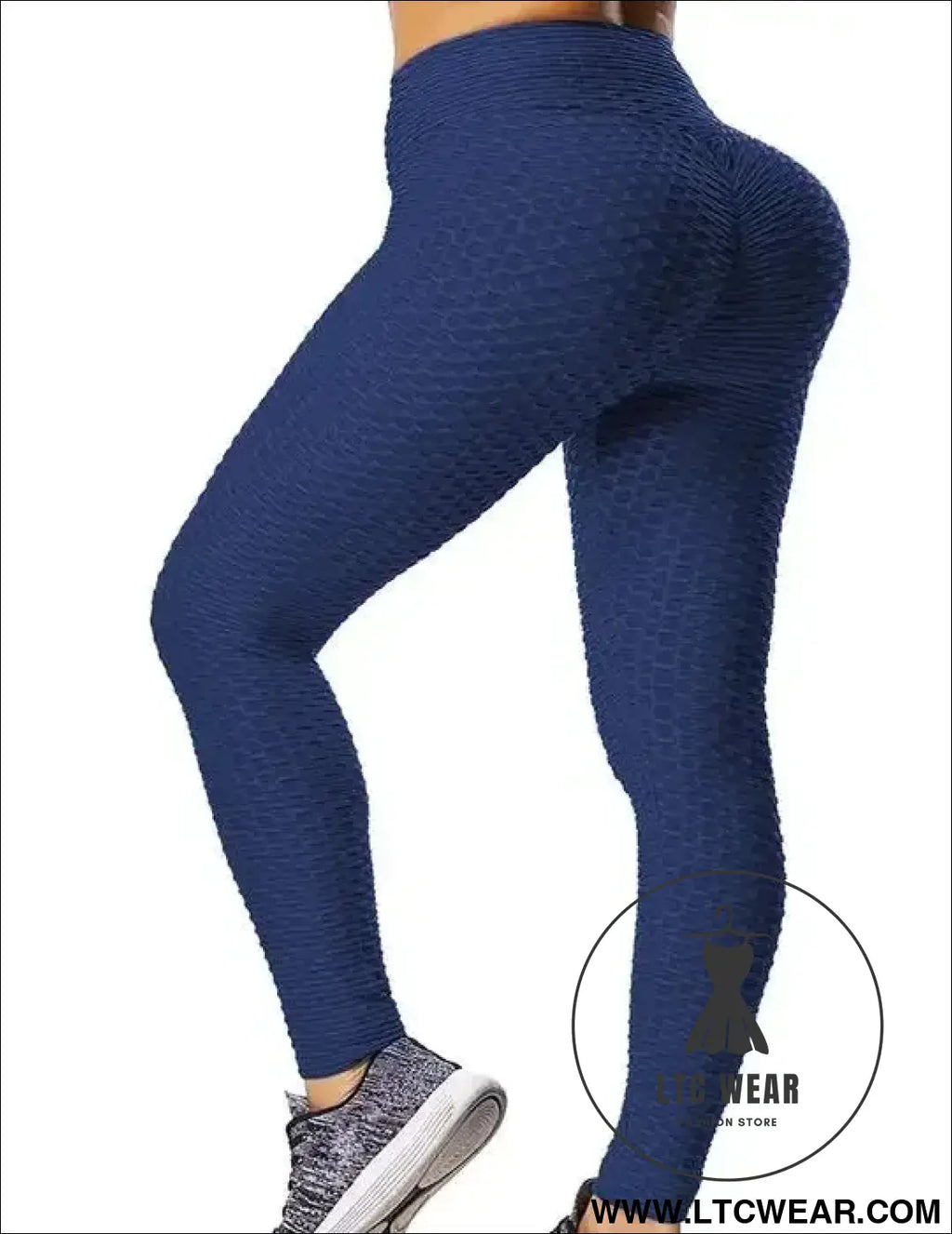 Women’s push up fitness leggings for stylish workouts - blue / xl / china mainland - leggings