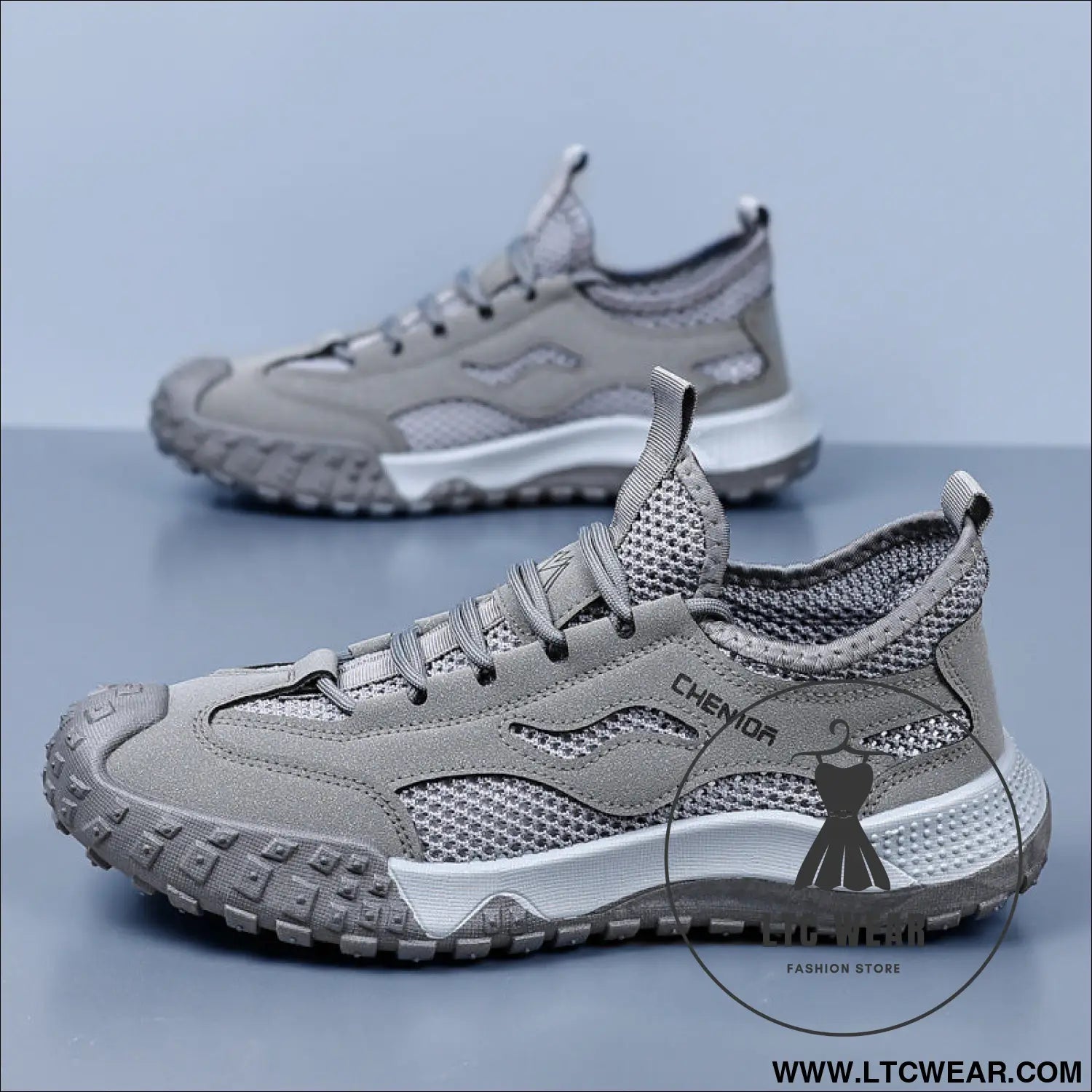 Work Safety Shoes for Men, Breathable Mesh Casual Shoes, Slip-Resistant Durable Hiking Shoes - L.T.C Wear Online Fashion Store