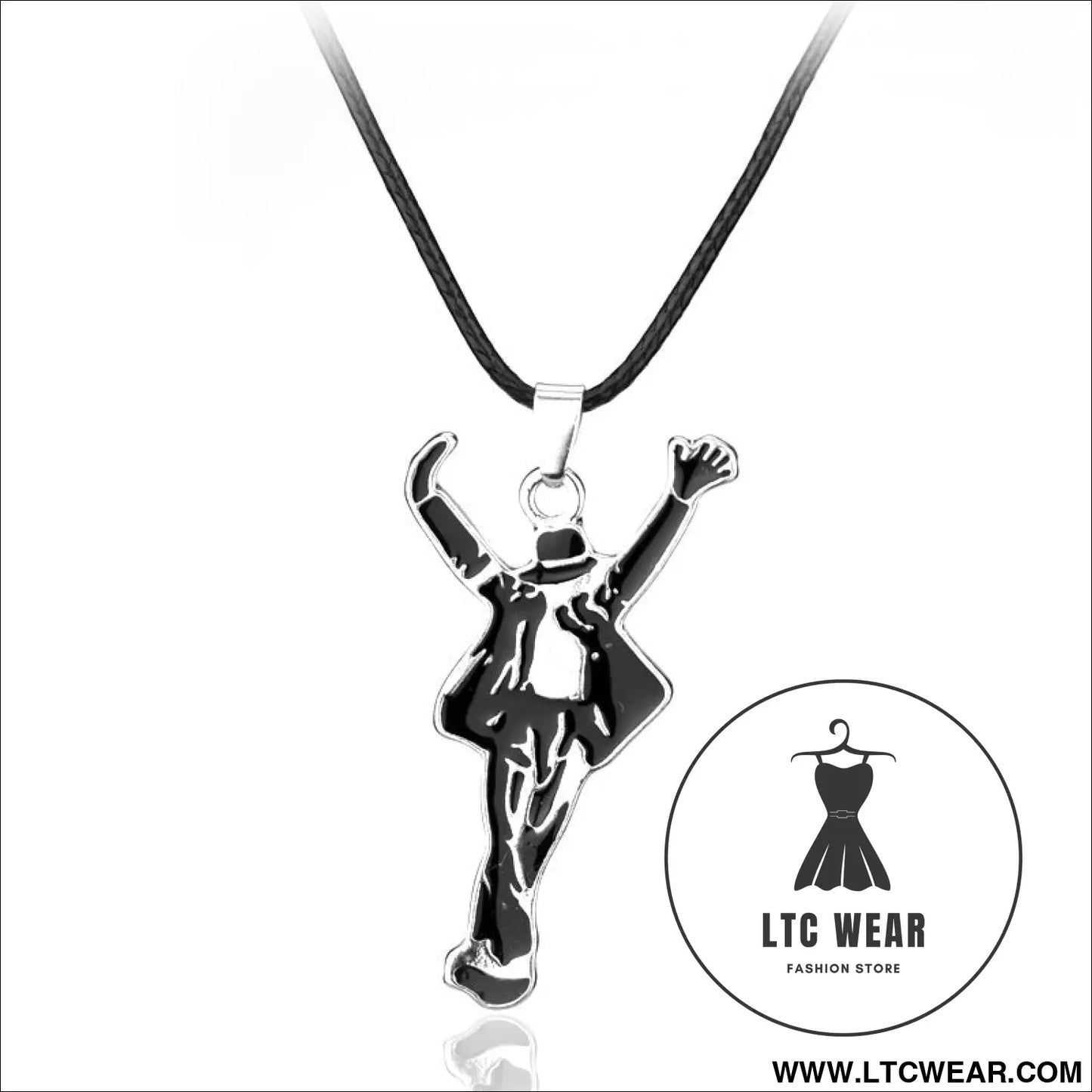 World dance king michael jackson themed bracelet set with cool dance pose necklace jewelry - n307