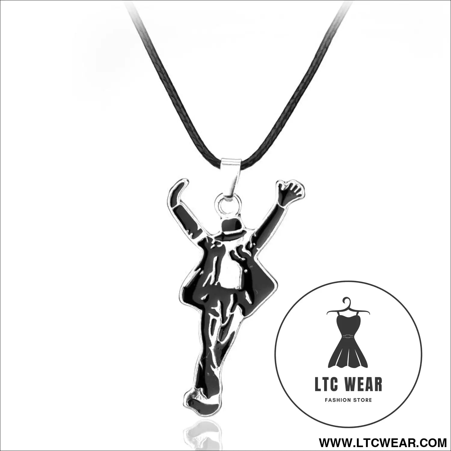 World dance king michael jackson themed bracelet set with cool dance pose necklace jewelry - n307