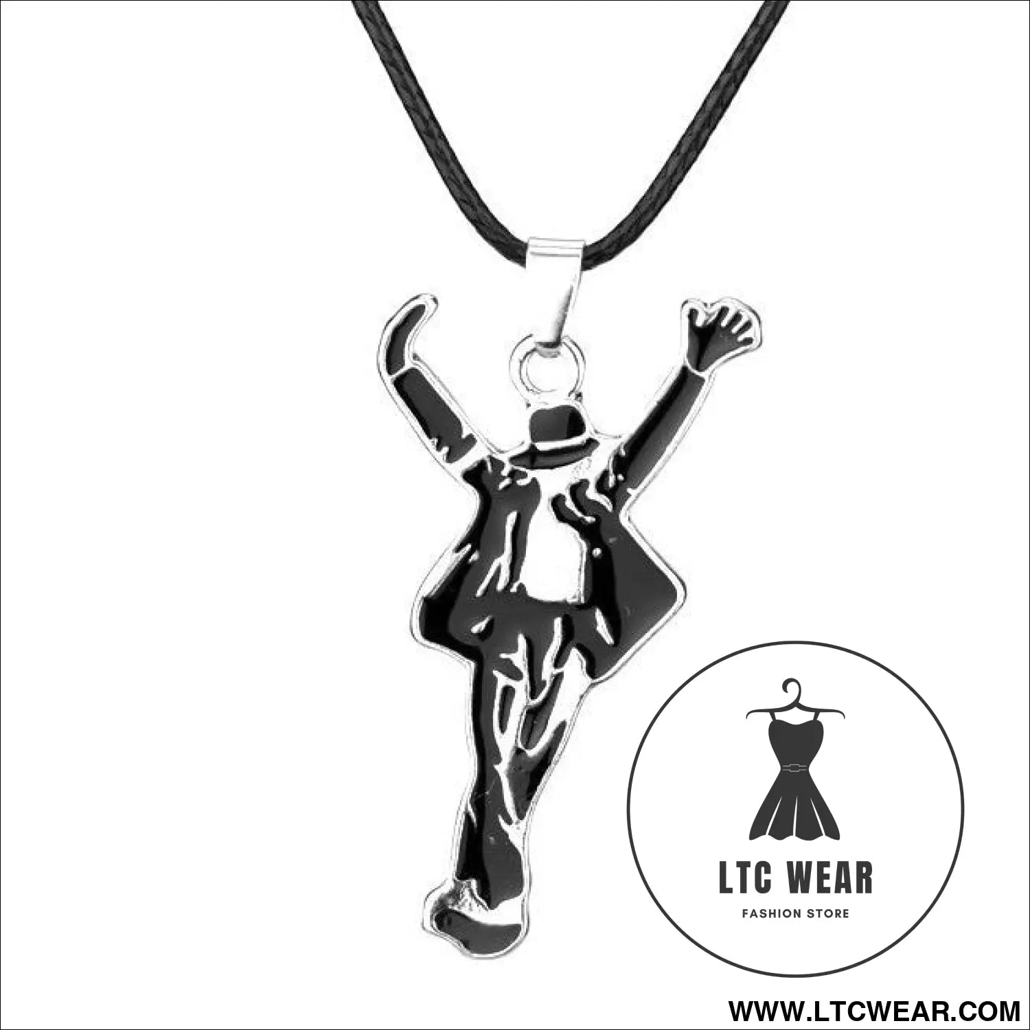 World dance king michael jackson themed bracelet set with cool dance pose necklace jewelry