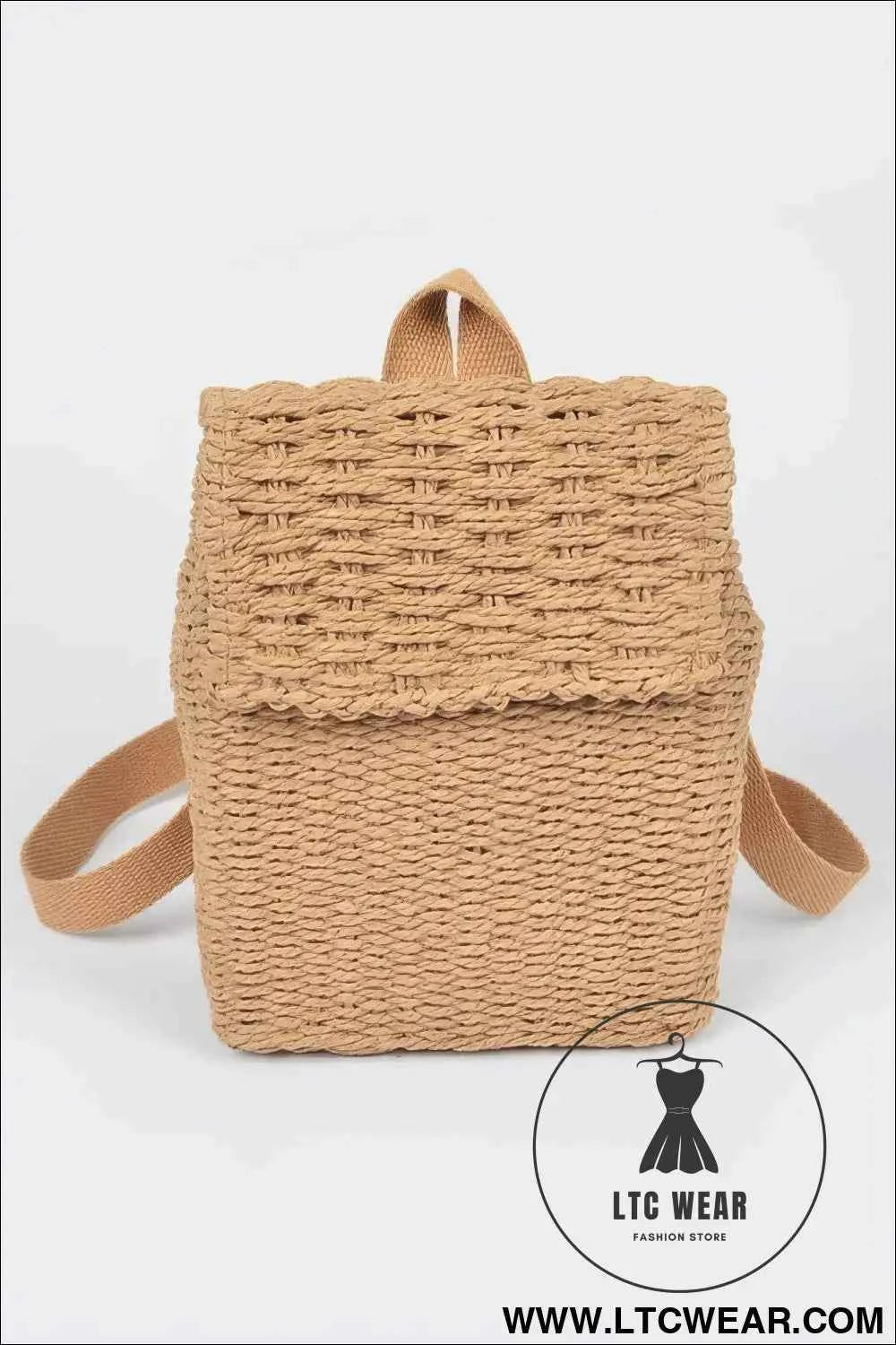 Woven Cotton Mini Backpack