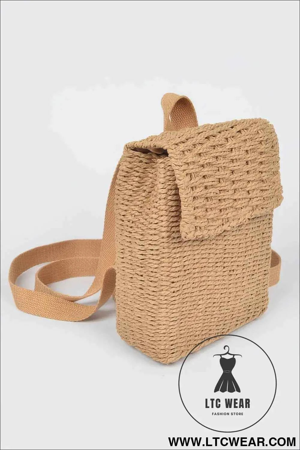 Woven Cotton Mini Backpack