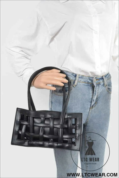 Woven Faux Leather Bag for Stylish and Sustainable Fashion