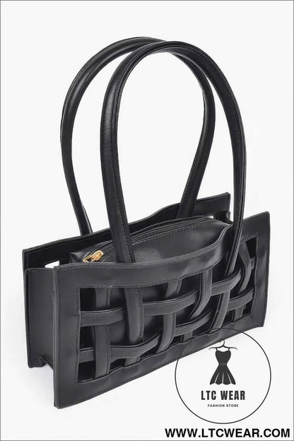 Woven Faux Leather Bag for Stylish and Sustainable Fashion