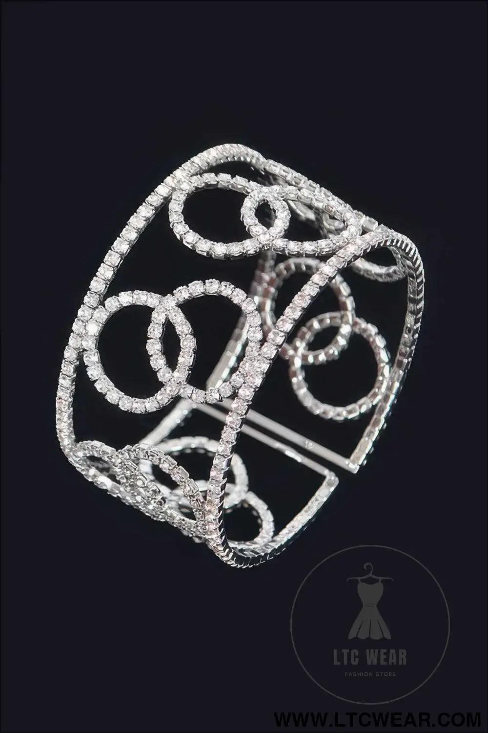 Wrap Rhinestone Bangle