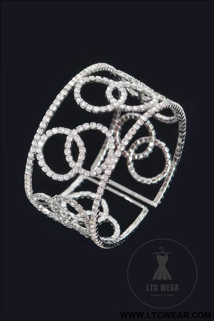 Wrap Rhinestone Bangle