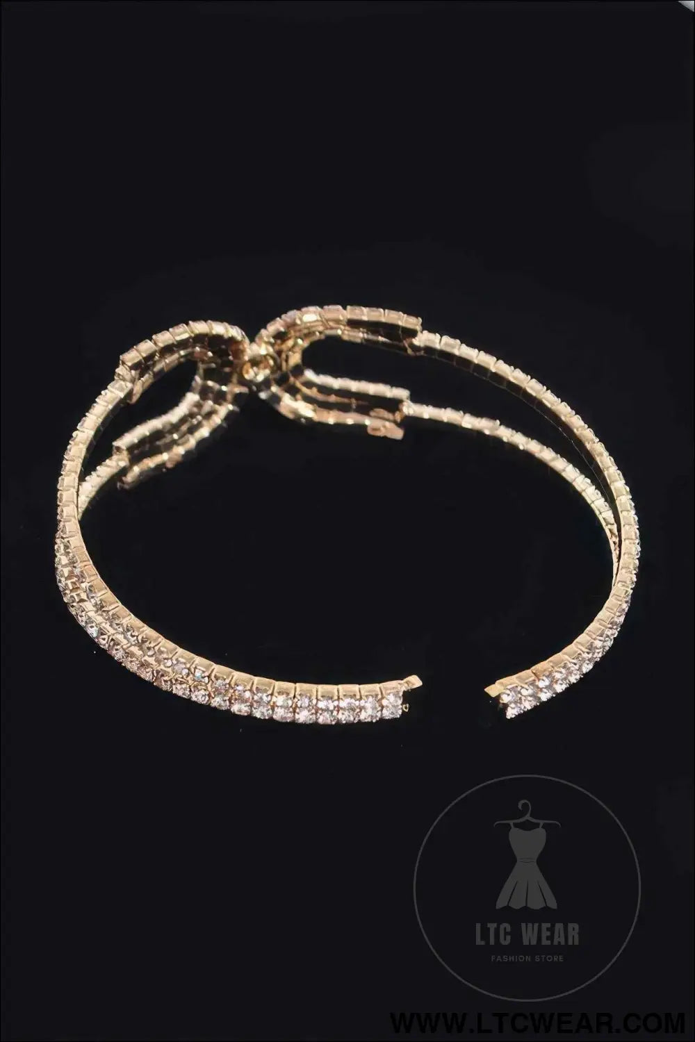 Wrap Rhinestone Bangle