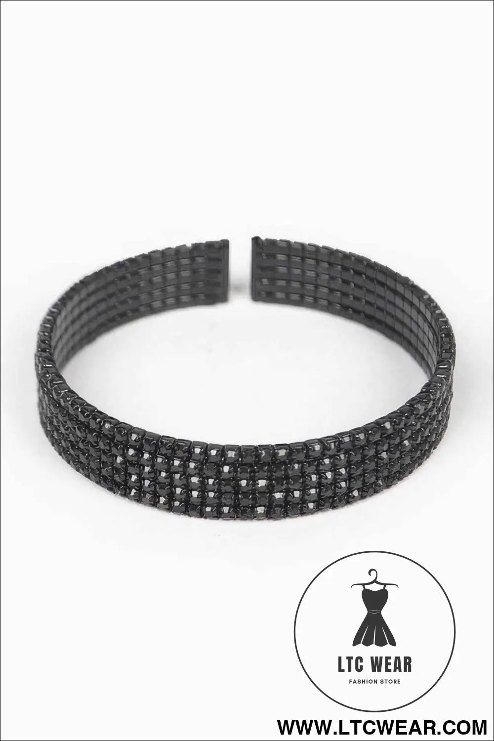 Wrap Rhinestone Bangle