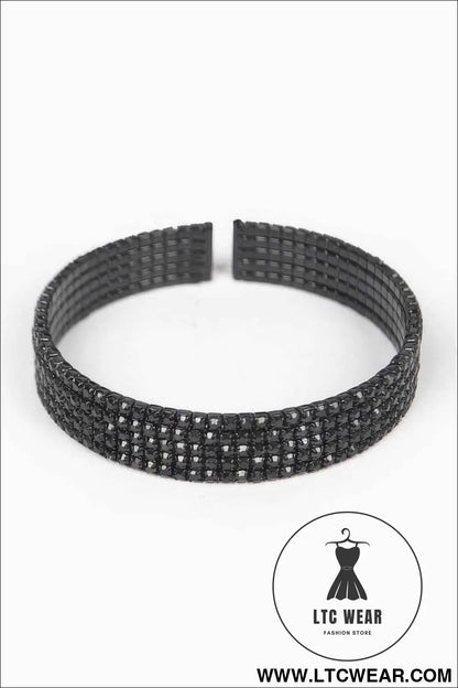 Wrap Rhinestone Bangle