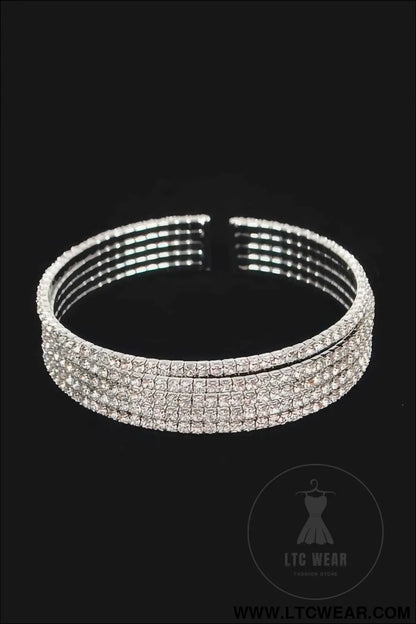 Wrap Rhinestone Bangle