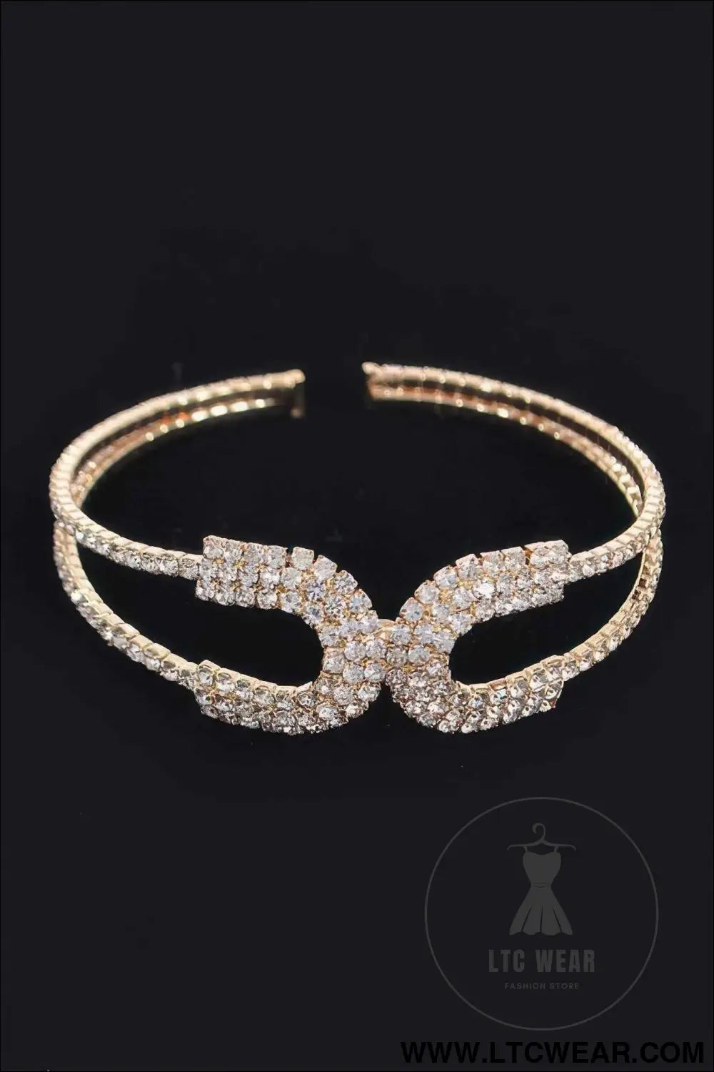 Wrap Rhinestone Bangle