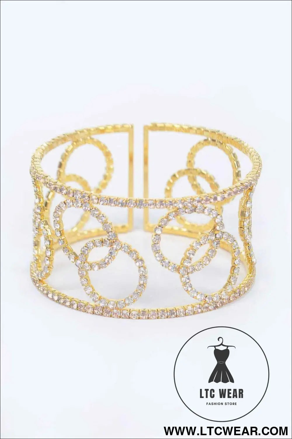 Wrap Rhinestone Bangle
