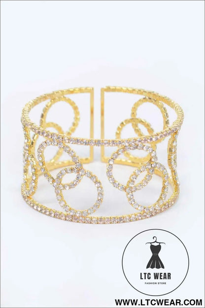 Wrap Rhinestone Bangle