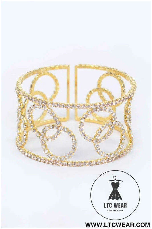 Wrap Rhinestone Bangle