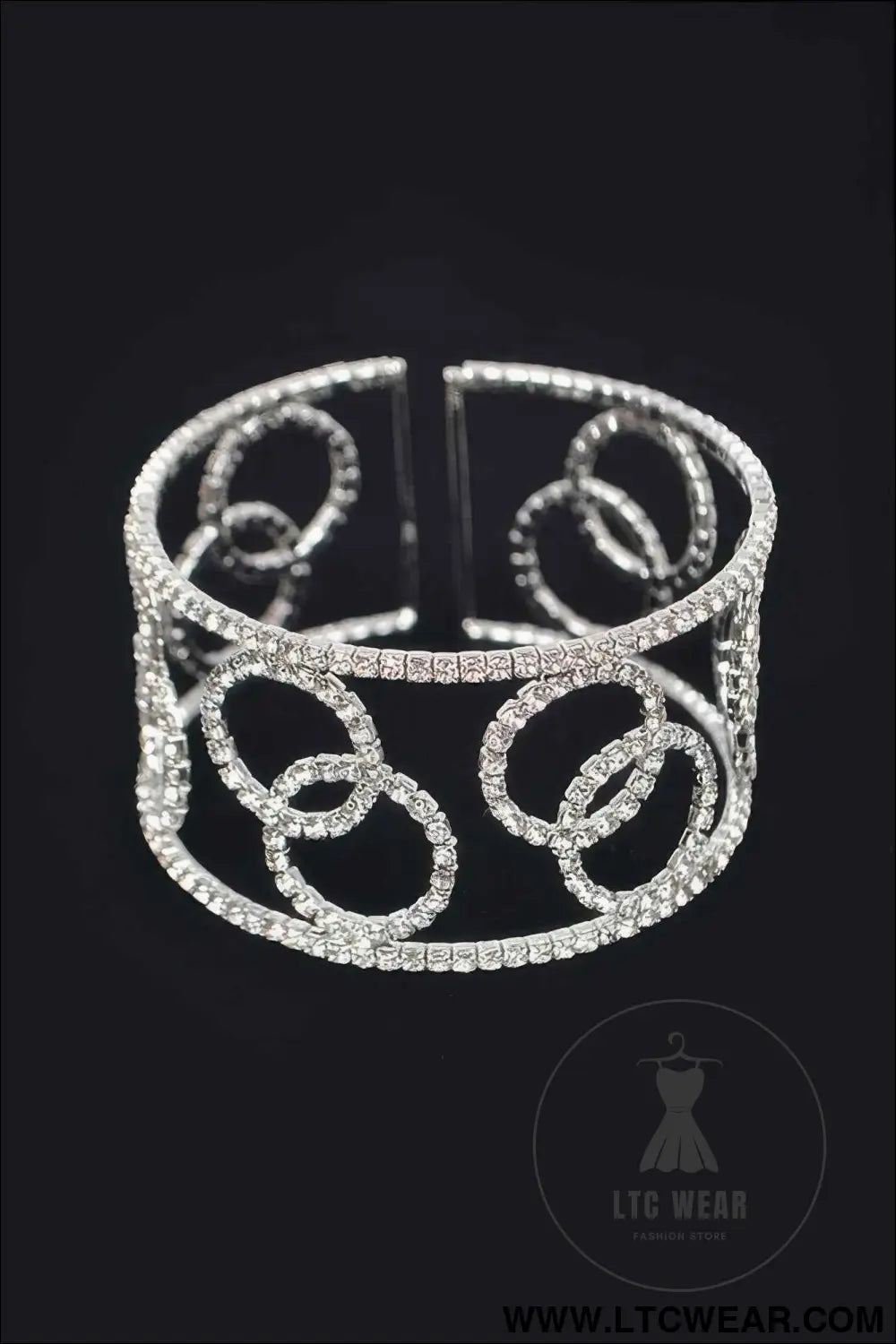 Wrap Rhinestone Bangle