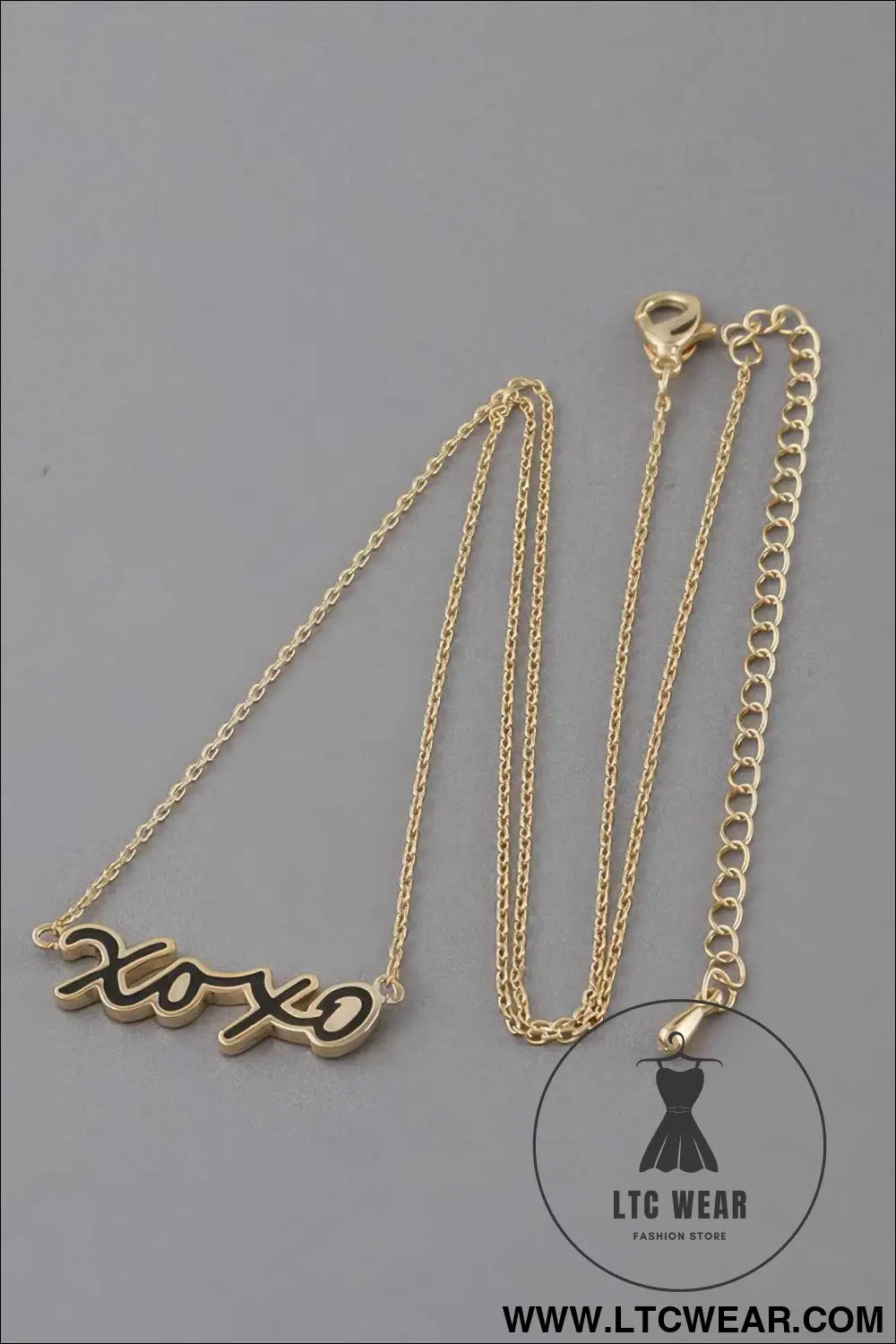 Xoxo Script Necklace