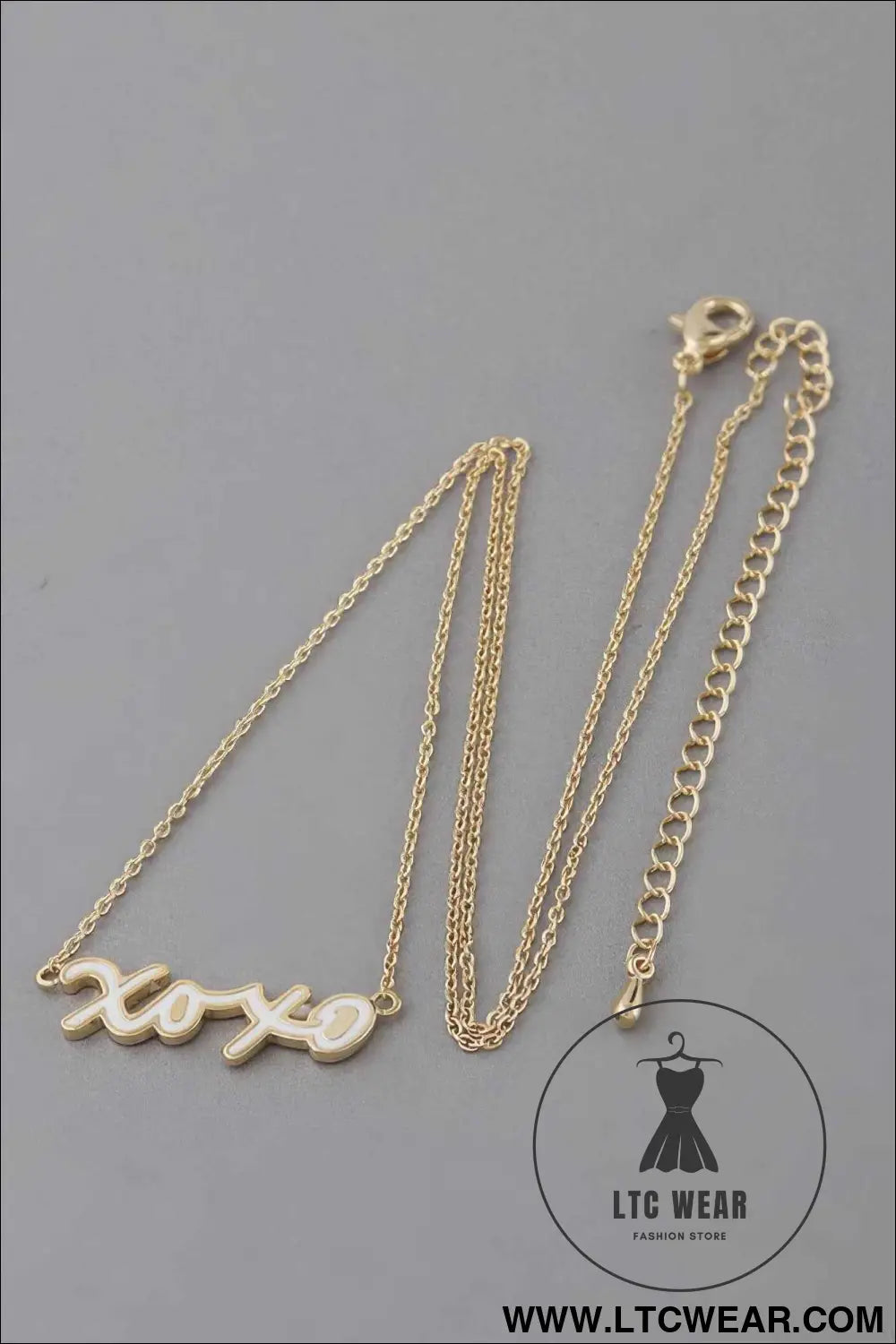 Xoxo Script Necklace