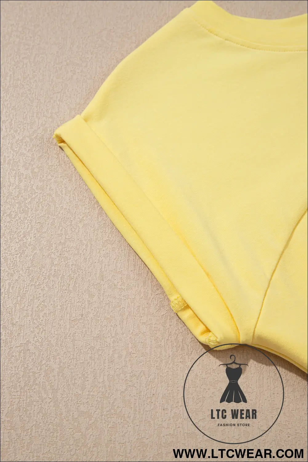 Yellow cream solid color cropped tank top and jogger pants set - pant sets